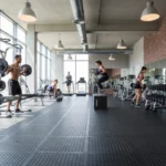 Heavy-Duty Rubber Interlocking Gym Mats 1m x 1m Tiles